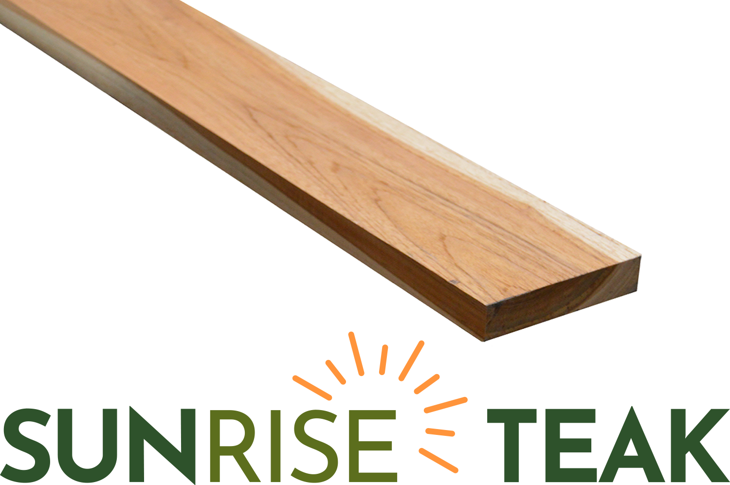 Standard Teak Decking 1" x 6" x 7' Sunrise Teak