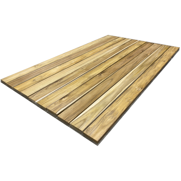 Premium Teak 4” Decking Pack in R3 Profile – Approximately* 16 Square Feet