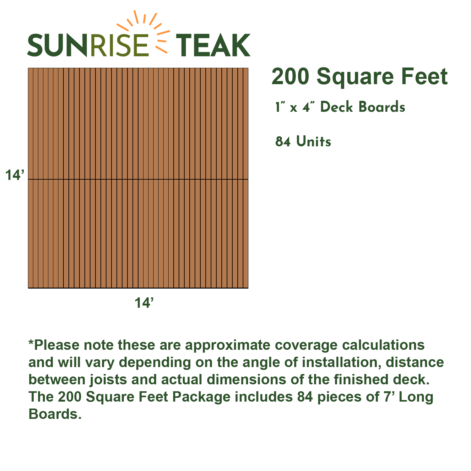 200 Square Foot Deck Pack - 4