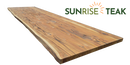 Teak Live Edge Countertop Panel One-Sided 1.18" x 25" x 86.62"-1