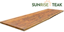 Teak Live Edge Countertop Panel One-Sided 1.18" x 25" x 86.62"-12