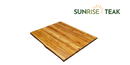 Teak Live Edge Countertop Panel Two-Sided 1.18" x 31.5" x 39.37"-1