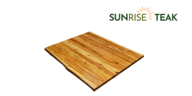 Teak Live Edge Countertop Panel Two-Sided 1.18" x 31.5" x 39.37"