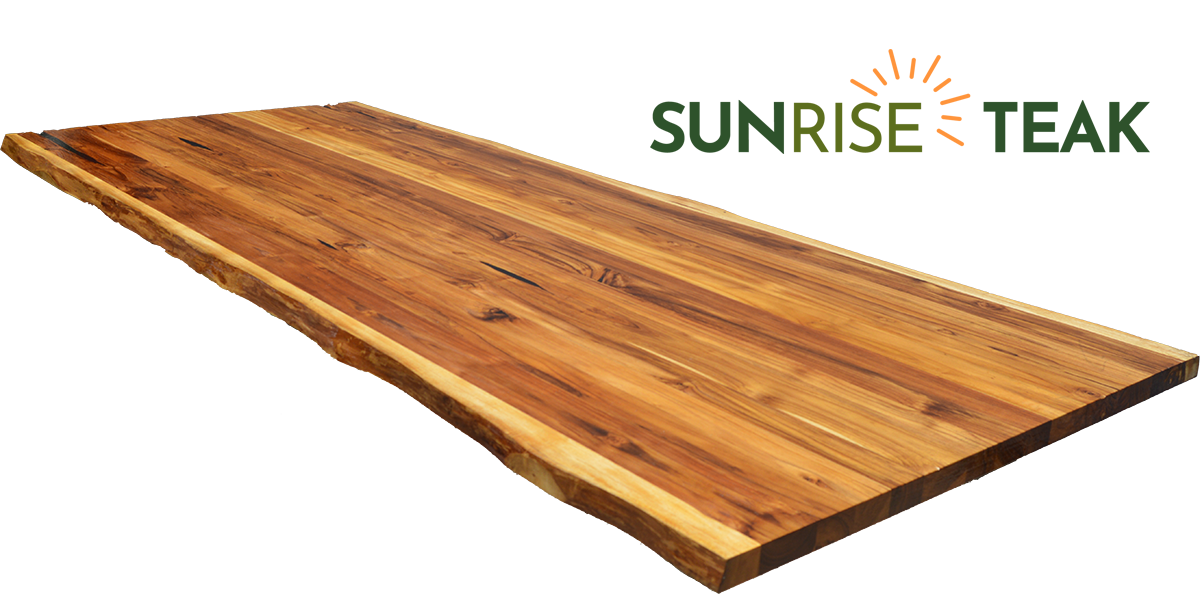 Sunrise Teak Countertop Panel Two-Sided