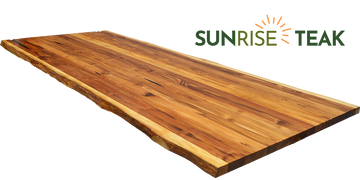 Sunrise Teak Countertop Panel Two-Sided