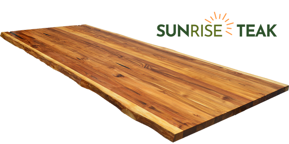 Sunrise Teak Countertop Panel Two-Sided