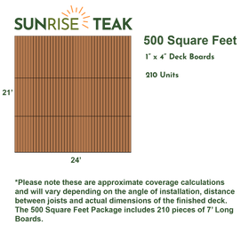 500 Square Foot Deck Pack - 4" Boards