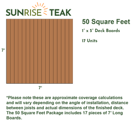 50 Square Foot Deck Pack - 5" Boards
