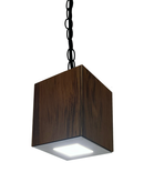 Sunrise Teak Lamp Shade 5" x 5" x 8" (L x W x H)-1