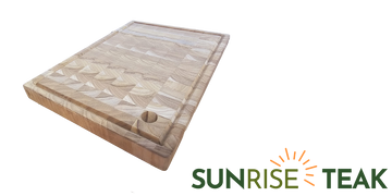 Premium Sunrise Teak Cutting Board - 0