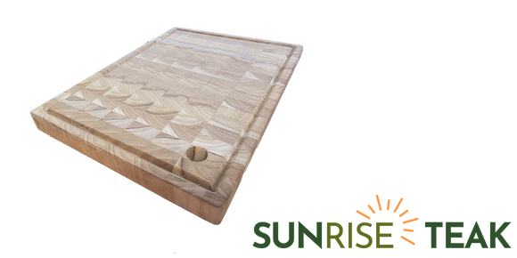 Premium Sunrise Teak Cutting Board