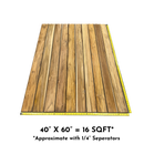 Premium Teak 4” Decking Pack in R3 Profile – Approximately* 16 Square Feet-4
