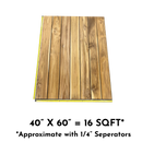 Premium Teak 6” Decking Pack in R3 Profile – Approximately* 16 Square Feet-4