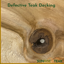 Defective Teak Decking 1" x 4/5/6" x 7'-2