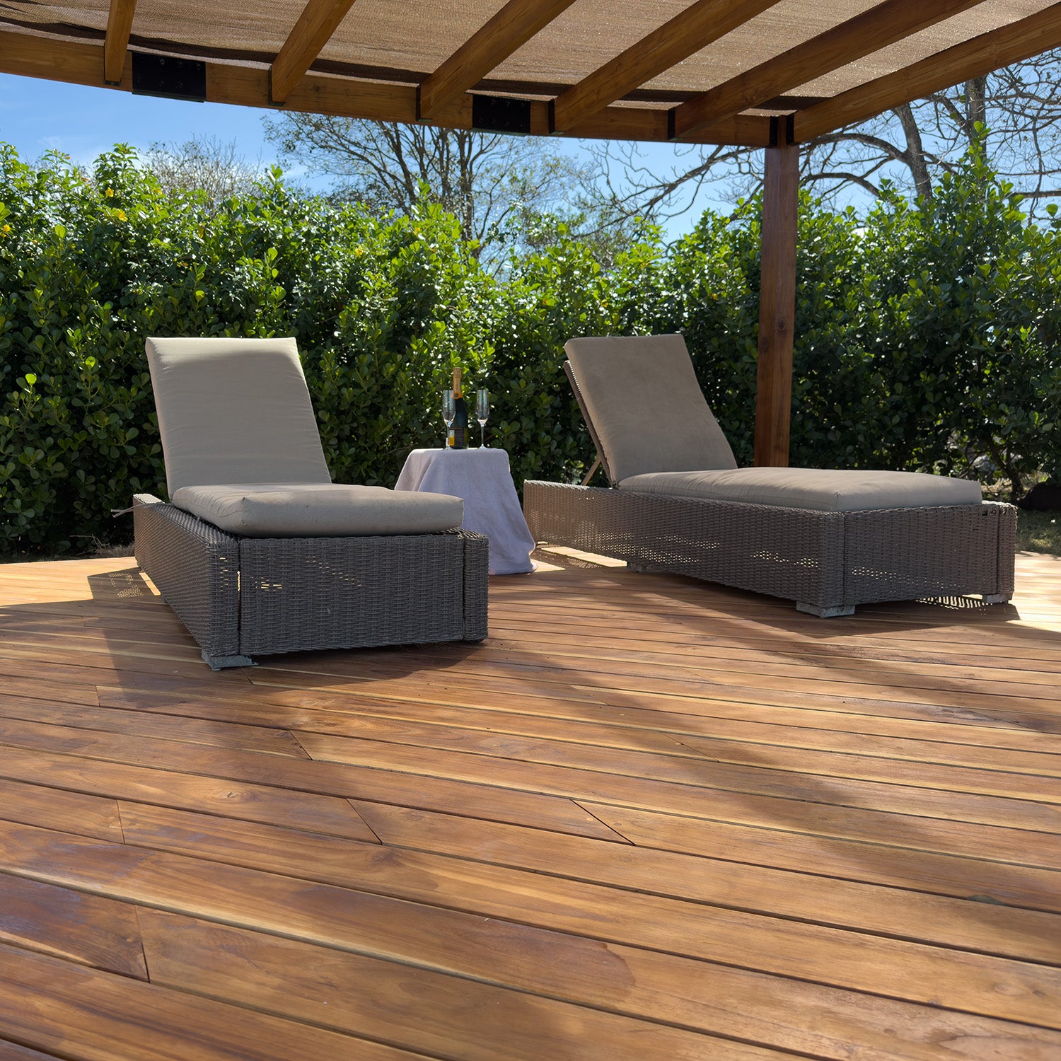 Standard Teak Decking Board 1" x 4" x 7'