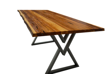 Sunrise Teak Live Edge Dining Table - 0