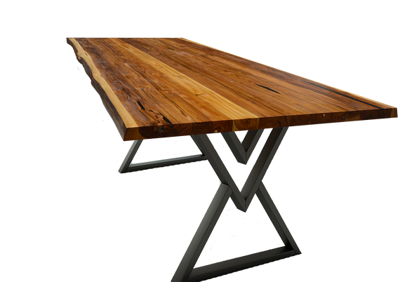 Sunrise Teak Live Edge Dining Table