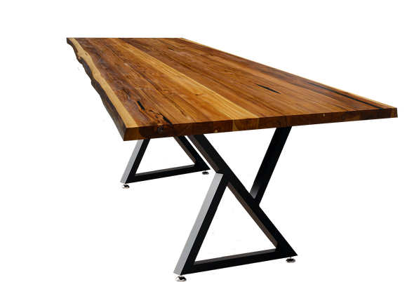 Sunrise Teak Live Edge Dining Table