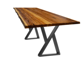 Sunrise Teak Live Edge Dining Table