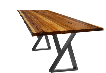 Sunrise Teak Live Edge Dining Table