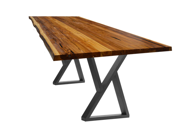 Sunrise Teak Live Edge Dining Table