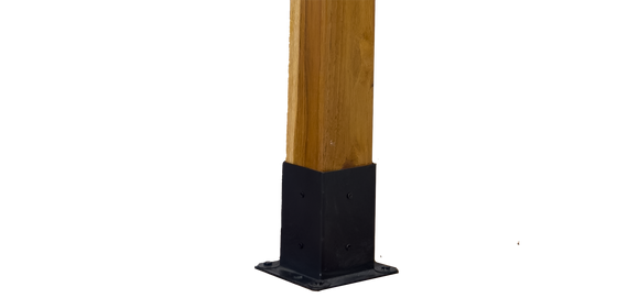 8' X 8' SUNRISE TEAK PERGOLA IN 5" x 5" POSTS AND 6" LEDGERS (CUBE)