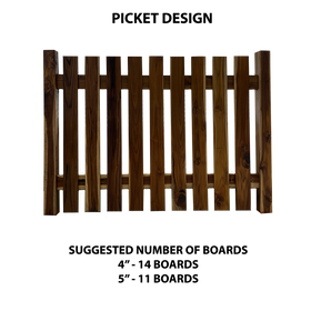 Teak Fence Picket Board - 0