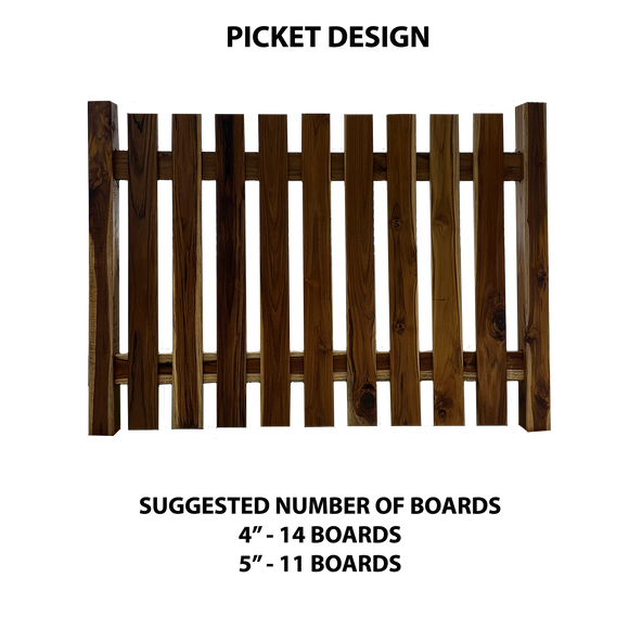 Teak Fence Picket Board