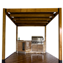 Teak Lumber Ledgerboards and Rafters S4S 2.25" x 5" x 7'-4