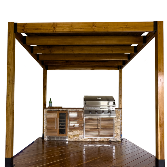 Teak Lumber Ledgerboards and Rafters S4S 2.25" x 5" x 7'