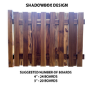 7' WIDE X 7' HIGH FENCE BUNDLE IN 4" x 4" POSTS AND 5" PICKETS (1 POST IN SHADOWBOX STYLE)-2
