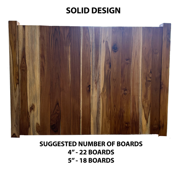 Teak Fence Picket Board