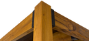 8' X 8' SUNRISE TEAK PERGOLA IN 5" x 5" POSTS AND 6" LEDGERS (CUBE)-7