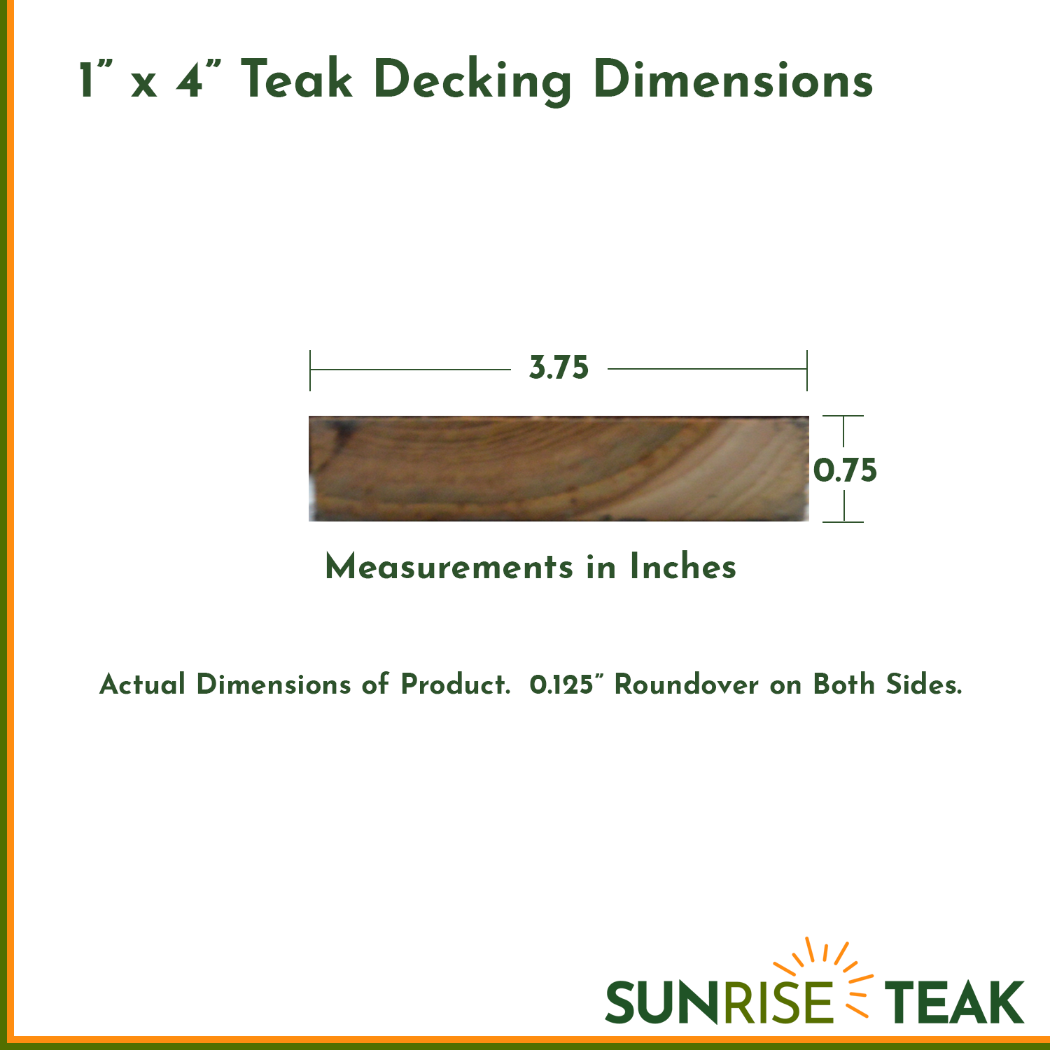 Standard Teak Decking