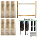 7' WIDE X 7' HIGH FENCE BUNDLE IN 4" x 4" POSTS AND 4" PICKETS (2 POSTS IN SHADOWBOX STYLE) Also Available in 1-Post Extender-1