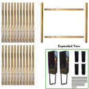 7' WIDE X 7' HIGH FENCE BUNDLE IN 4" x 4" POSTS AND 4" PICKETS (2 POSTS IN SOLID STYLE) Also Available in 1-Post Extender-1