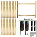 7' WIDE X 7' HIGH FENCE BUNDLE IN 4" x 4" POSTS AND 5" PICKETS (1 POST IN SHADOWBOX STYLE)-15