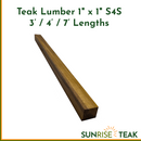 Teak Lumber S4S 1" x 1" Premium-1