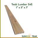 Teak Lumber S4S 1" x 5" x 7'-1