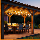 Teak Lumber Ledgerboards and Rafters S4S 2.25" x 5" x 7'-5