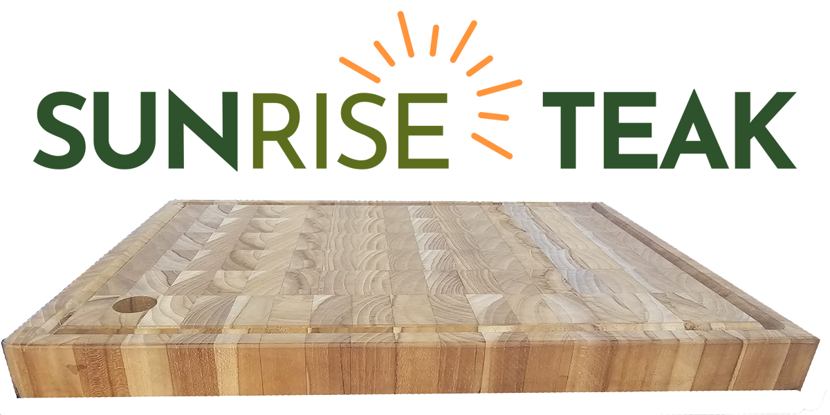 Premium Sunrise Teak Cutting Board