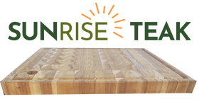 Premium Sunrise Teak Cutting Board