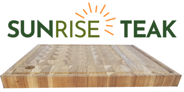 Premium Sunrise Teak Cutting Board