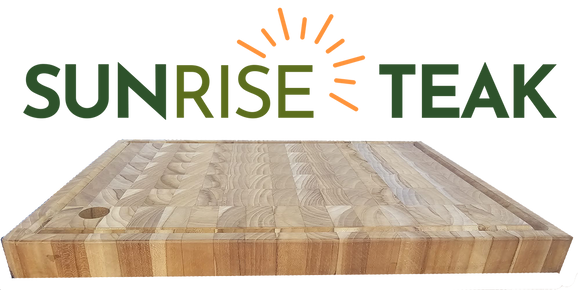 Premium Sunrise Teak Cutting Board