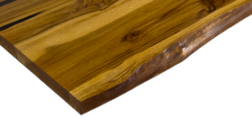 Teak Live Edge Countertop Panel Two-Sided 1.5" x 39.4" x 78.74" (Thick) - 0