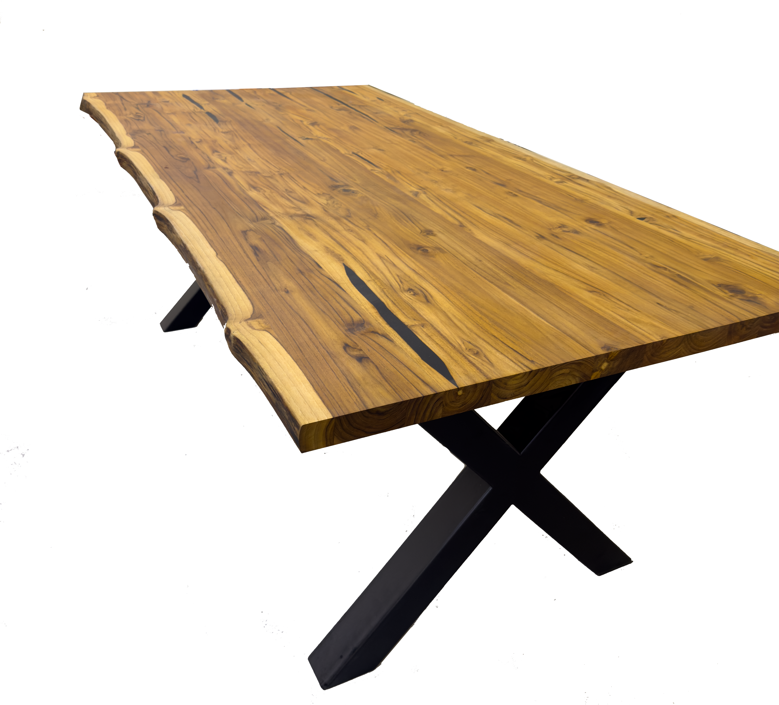 Teak Live Edge Countertop Panel Two-Sided 1.5