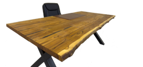 Teak Live Edge Countertop Panel Two-Sided 1.18" x 23.62" x 39.37" - 0